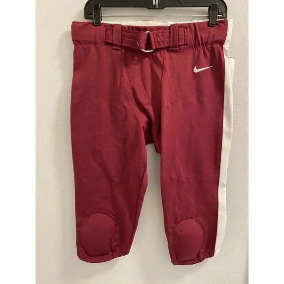 Nike Vapor Untouchable Football Pants Mens Size Large  Maroon Knee Pads MSRP $85 - Picture 1 of 9